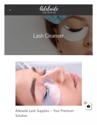 Lash Cleanser