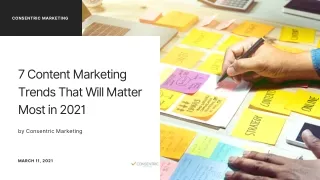 7 Content Marketing Trends That Will Matter Most in 2021
