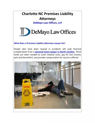 charlotte nc premises liability attorneys demayo