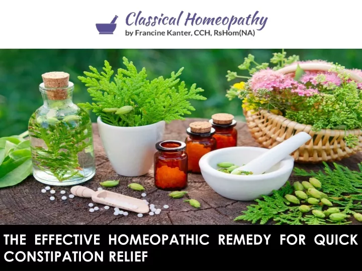 the effective homeopathic remedy for quick