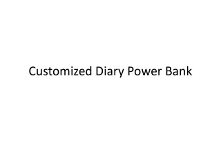customized diary power bank