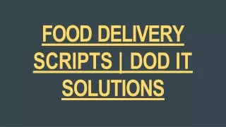 food delivery