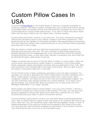 custom pillow cases in usa customized pillow