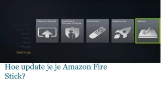 hoe update je je amazon fire stick