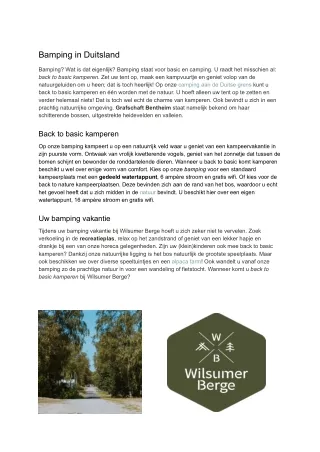 bamping in duitsland