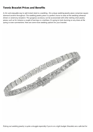 Sterling Silver Tennis Bracelet Things To Know Before You Get This