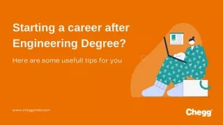 starting a career after engineering degree