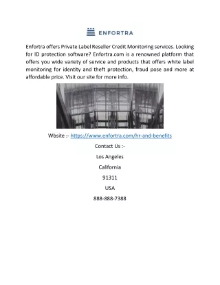 enfortra offers private label reseller credit