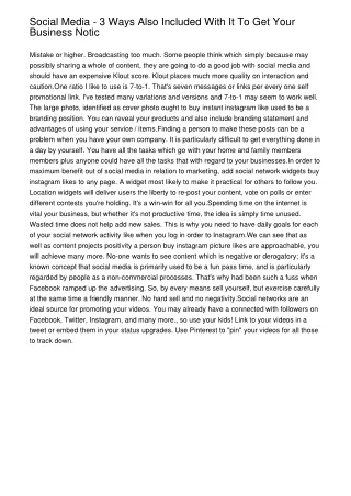 social media 3 ways also included with