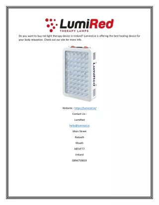 do you want to buy red light therapy device