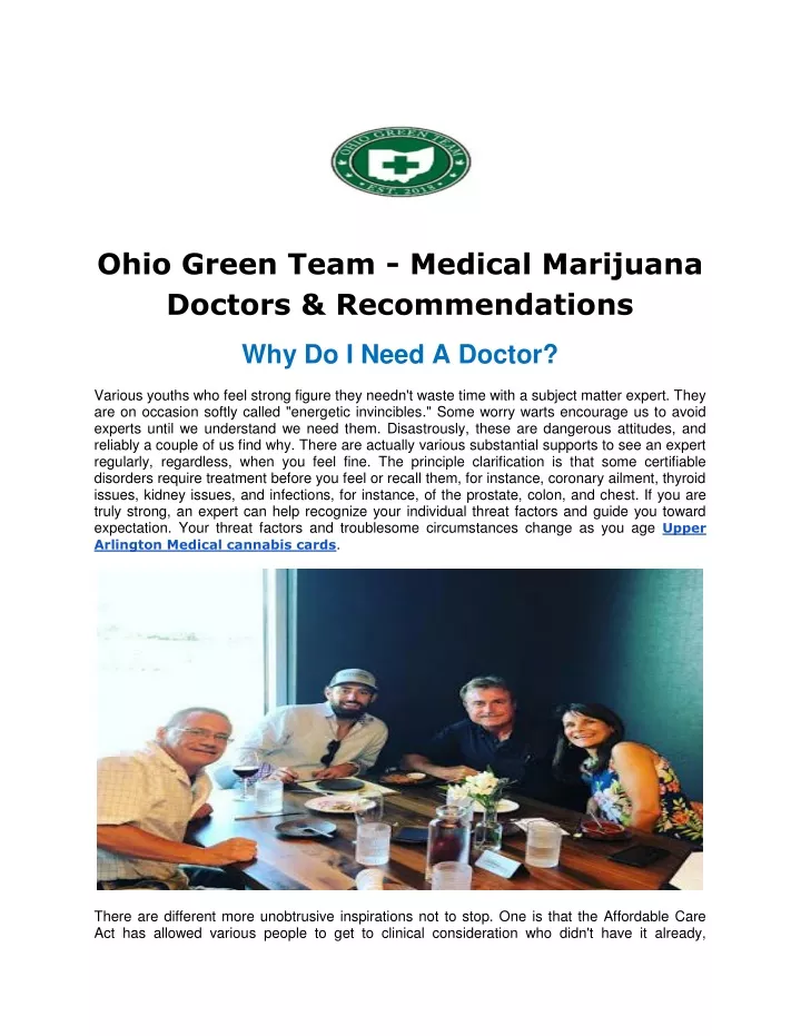 ohio green team medical marijuana doctors