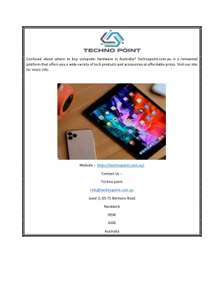 Online Store to Buy Computer Accessories Australia | Technopoint.com.au
