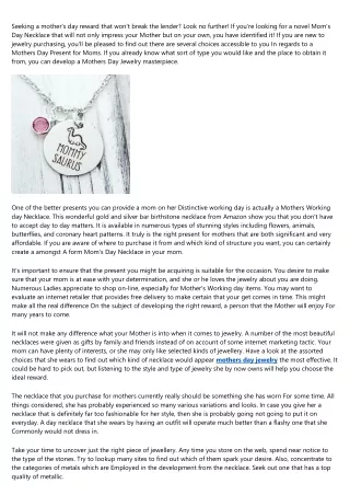 The Urban Dictionary of birthstone necklace for mom