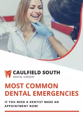 How to Handle Some of Most Common Dental Emergences?