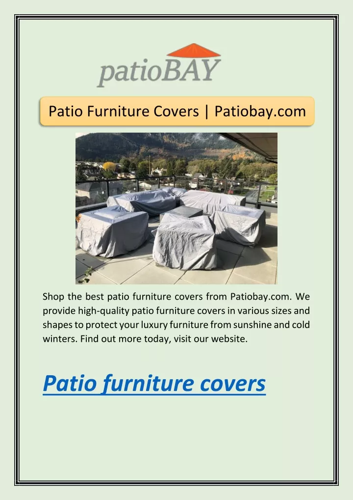patio furniture covers patiobay com