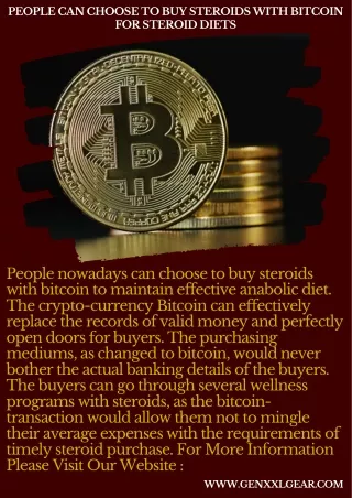 People Can Choose To Buy Steroids With Bitcoin For Steroid Diets