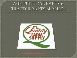 Agriculture And Tractor Parts Supplier