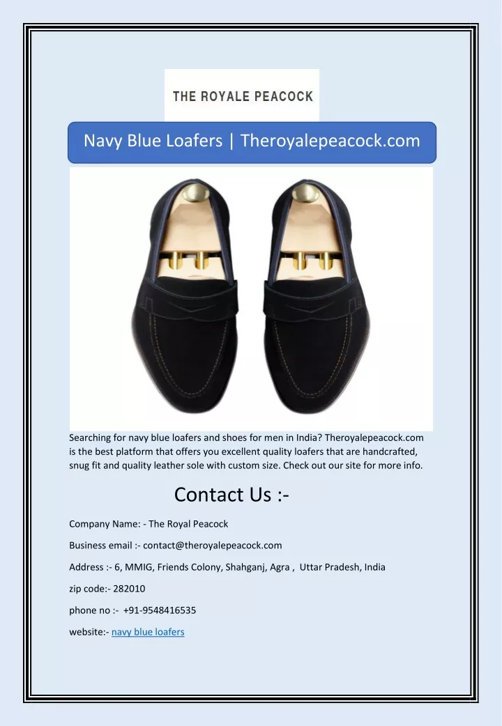navy blue loafers theroyalepeacock com