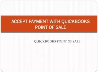 accept payment with quickbooks point of sale