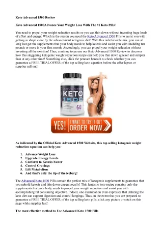 Keto Advanced 1500