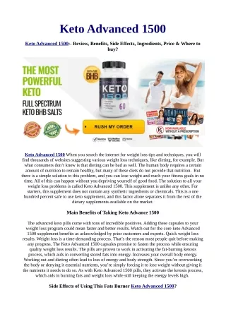How You Can (Do) KETO ADVANCED 1500 In 24 Hours Or Less For Free