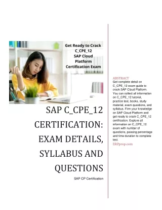 abstract get complete detail on c cpe 12 exam