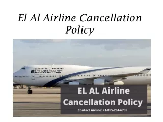EL AL Flight cancellation policy