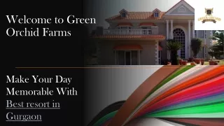 One of the best resort in Gurgaon to make your parties special