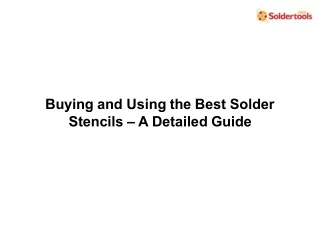 buying and using the best solder stencils