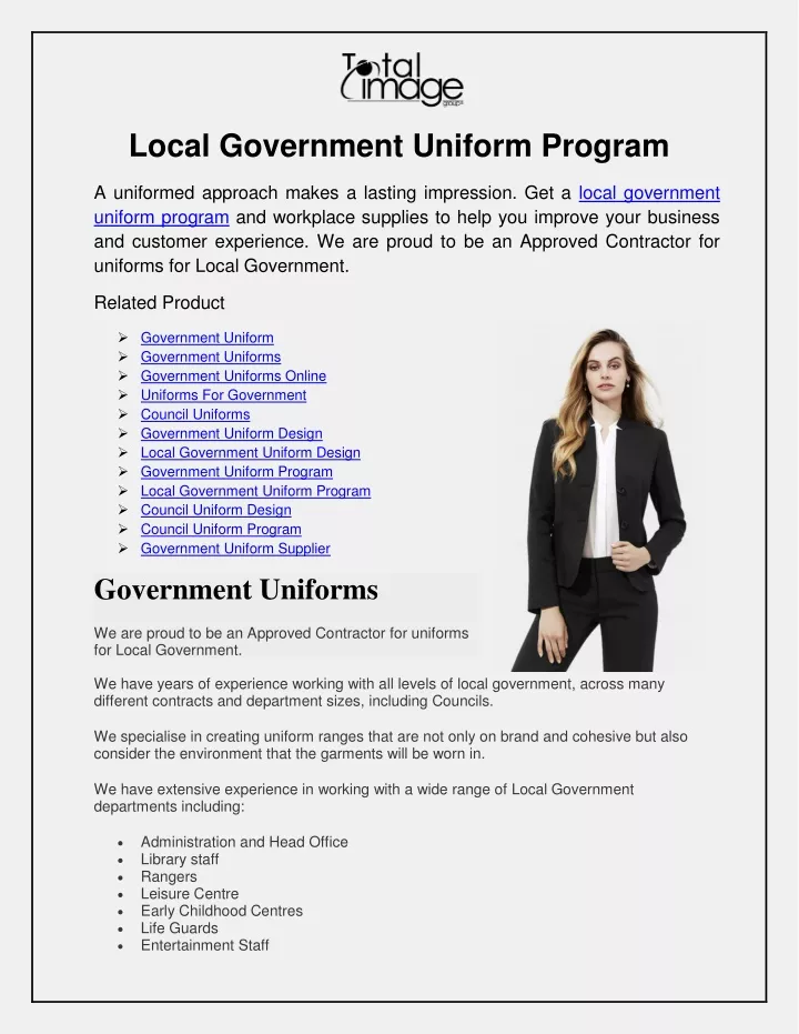 local government uniform program