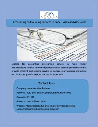 accounting outsourcing services in pune