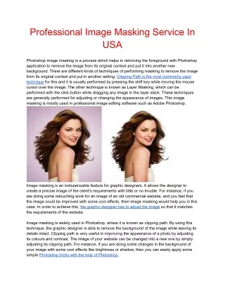 professional image masking service in usa