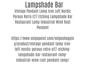 Lampshade Bar