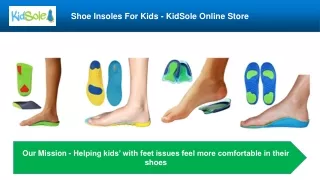 Quality & Comfortable Shoe Insoles For Kids - KidSole