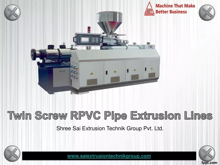 twin screw rpvc pipe extrusion lines