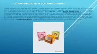 Custom Printed Boxes UK | Custom Boxes World