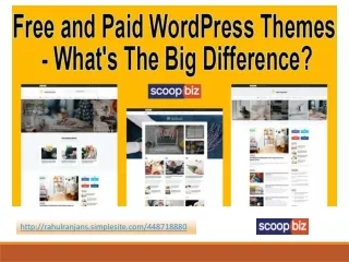 Free and Paid WordPress Themes - What's The Big Difference?