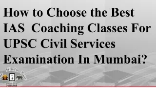 Top IAS coaching in Mumbai