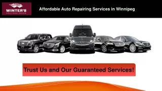 Affordable & Reliable Auto Repairing Services in Winnipeg