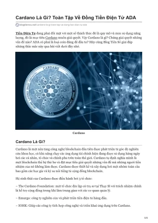 cardano l g to n t p v ng ti n i n t ada