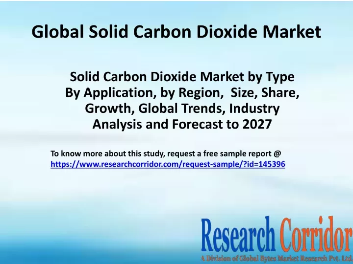 global solid carbon dioxide market