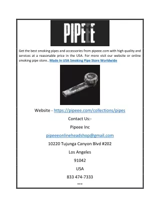 get the best smoking pipes and accessories from