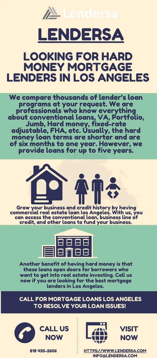 Looking for Hard money mortgage lenders in Los Angeles? Call Lenders!
