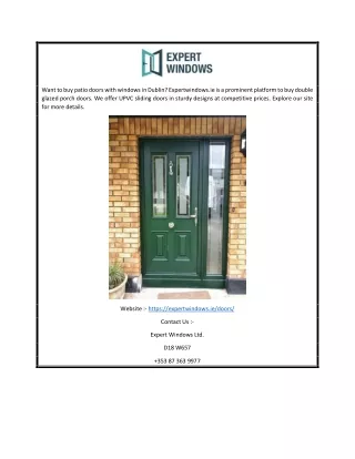 Sliding Doors UPVC Dublin | Expertwindows.ie