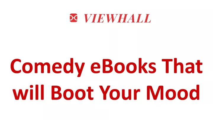 comedy ebooks that will boot your mood