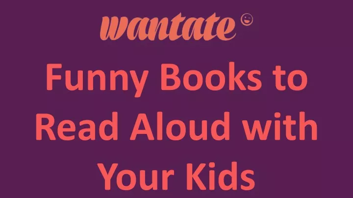 funny books to read aloud with your kids