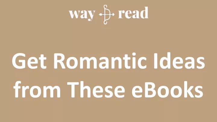 get romantic ideas from these ebooks