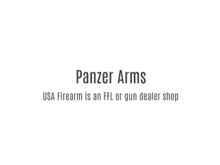 USA Firearm is an FFL or gun dealer shop