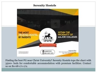 Hostels Near Christ University