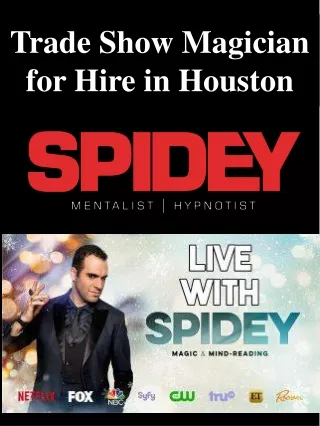trade show magician for hire in houston
